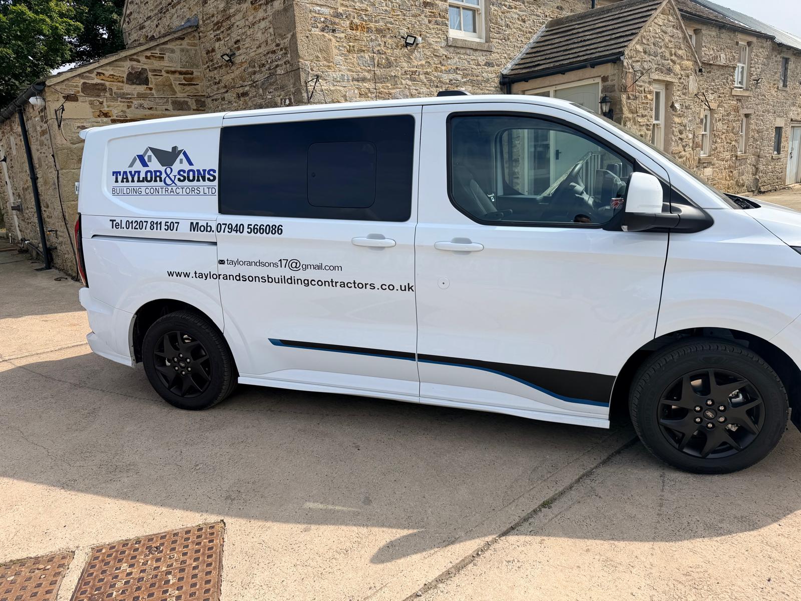New signs on the vans — view 6