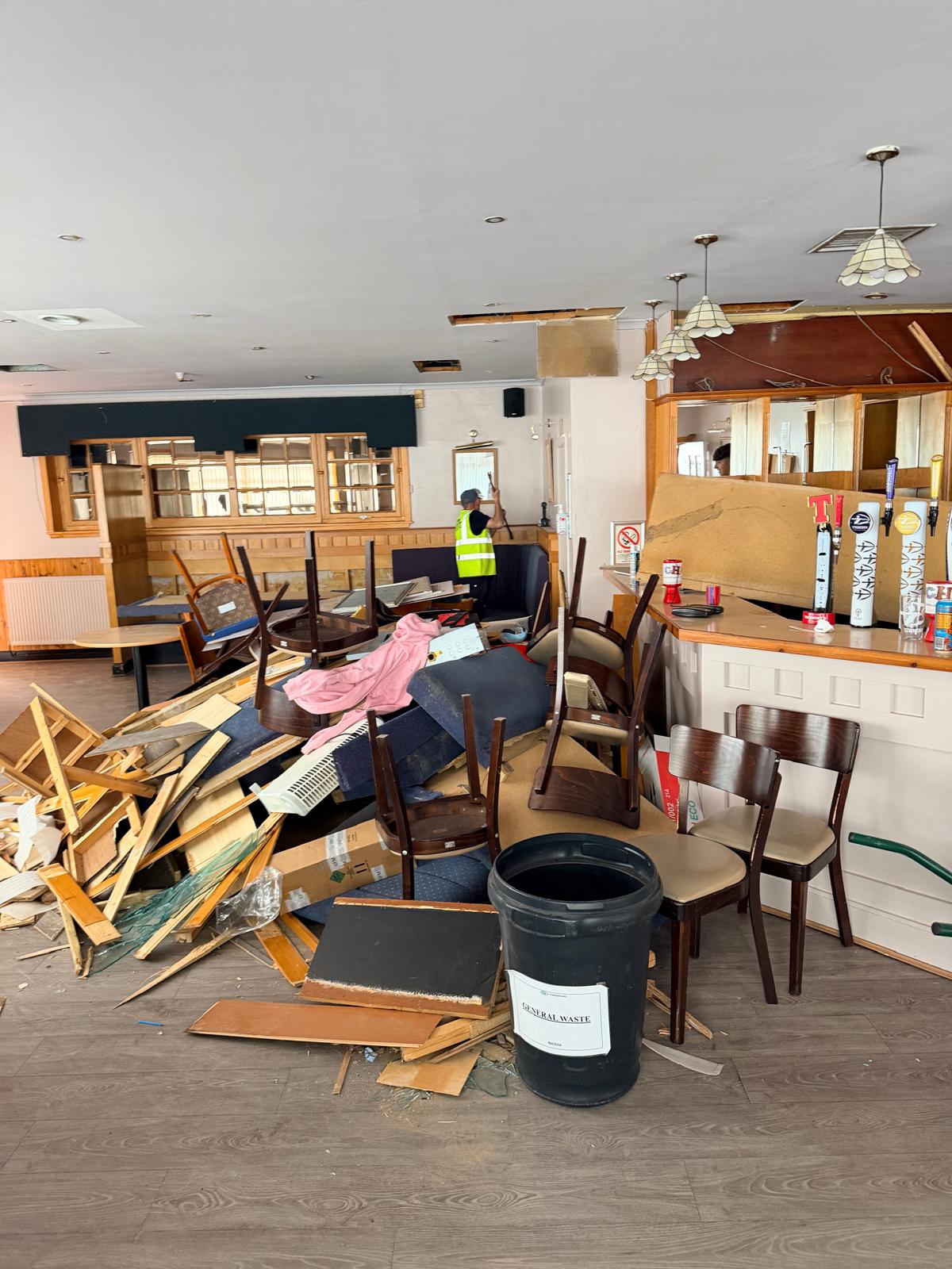 Thistle Bar Alloa — internal strip-out detail